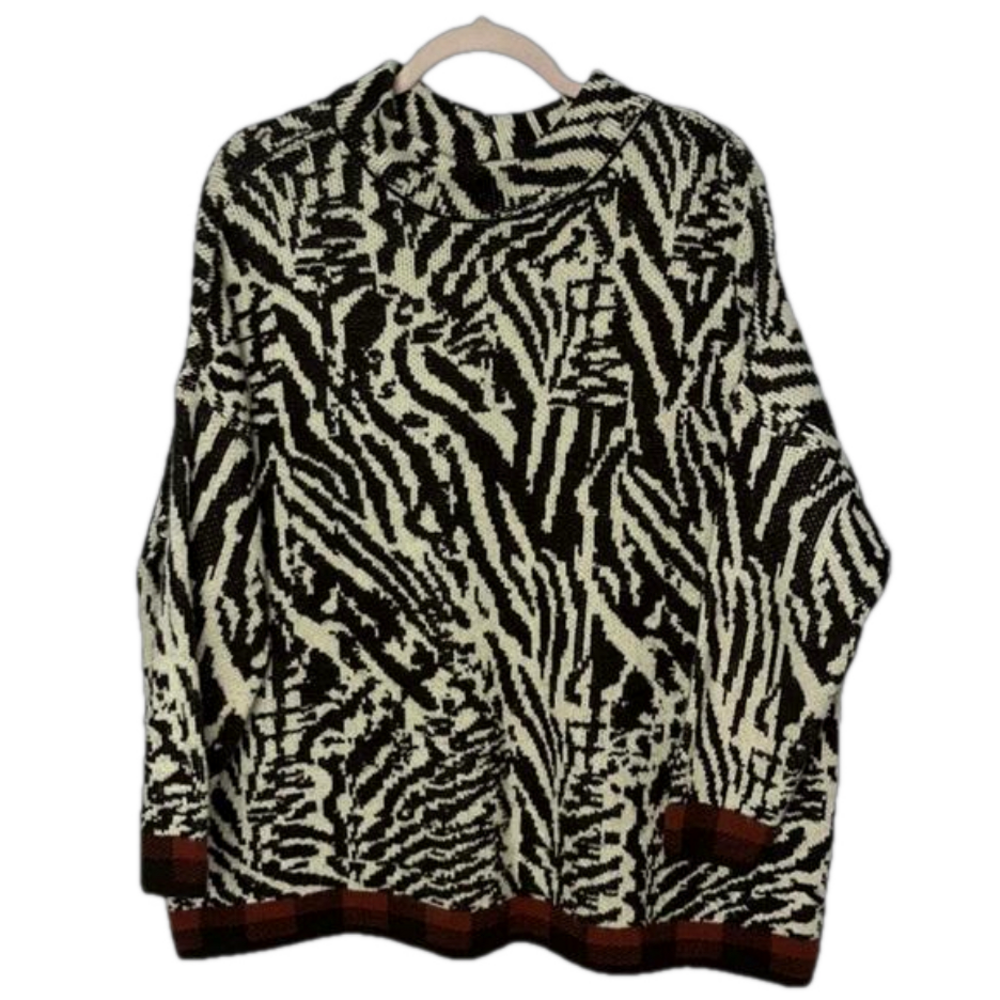 Olsen Animal Print Sweater XL